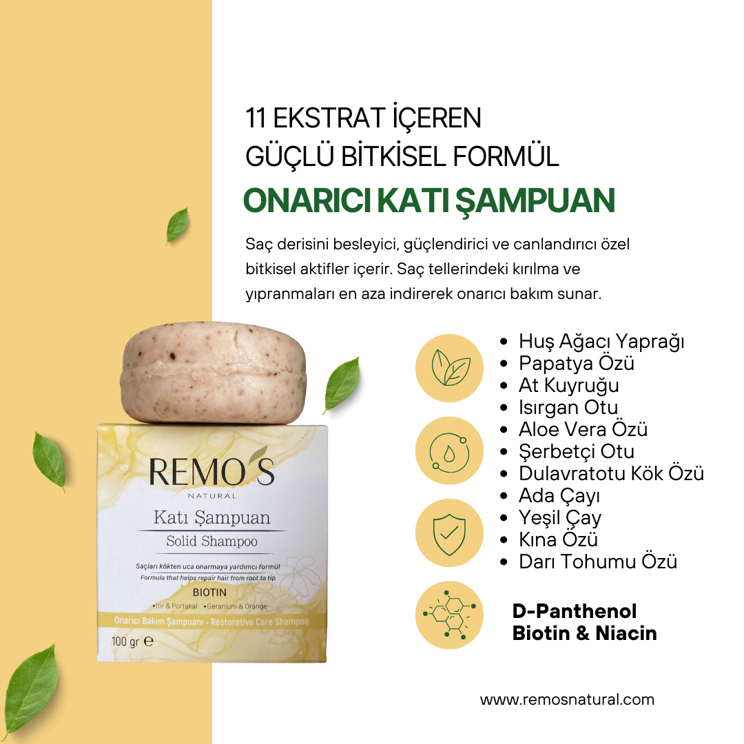 Biotin Onarıcı Bakım Şampuanı Itır&Portakal 100 gr