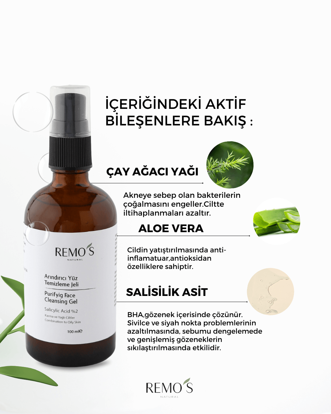 Salisilik Asitli(BHA) Arındırıcı Yüz Temizleme Jeli (%2 Bha) / Purfying Face Cleansing Gel 100 ml