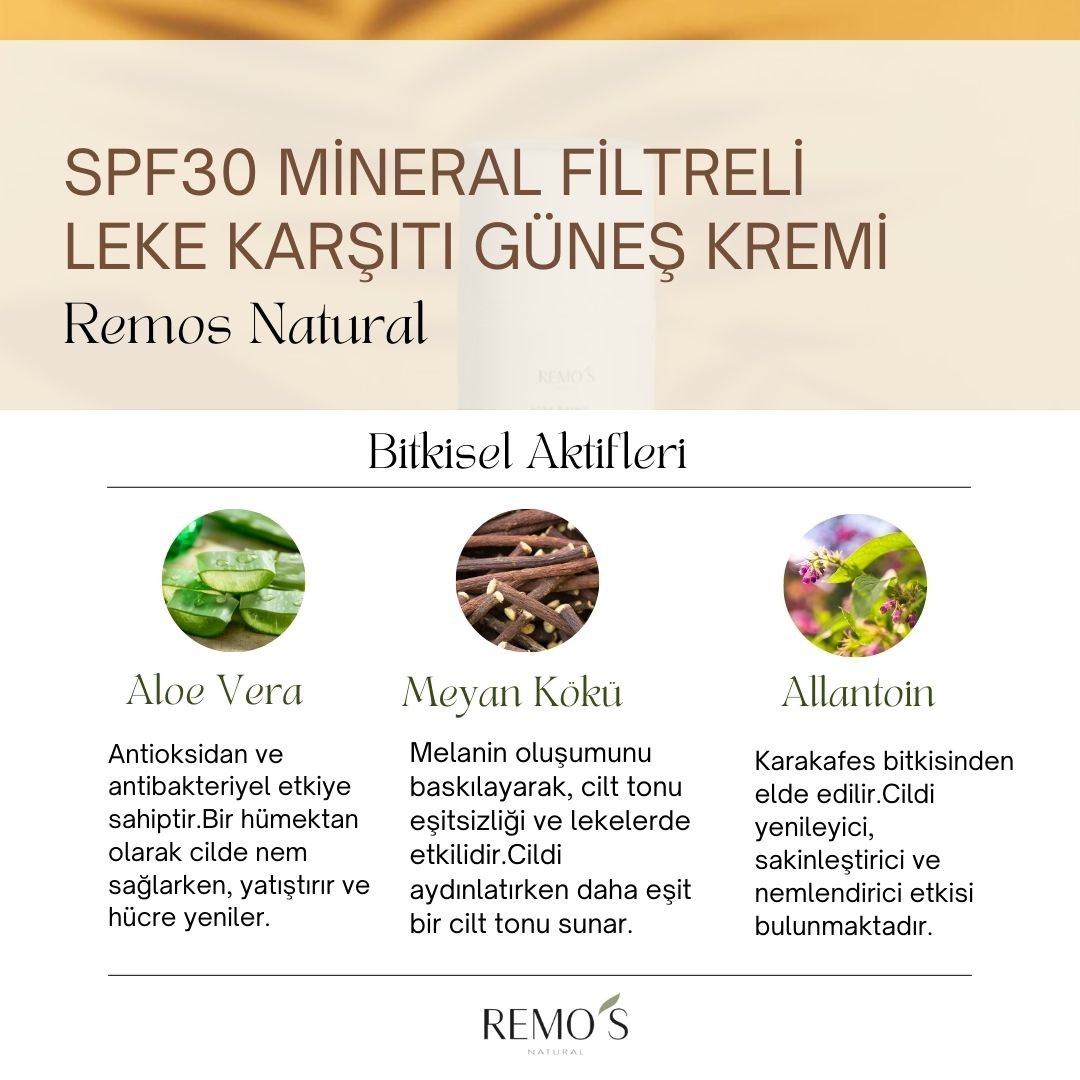 Güneş Kremi Leke Karşıtı 30 SPF 50 ml