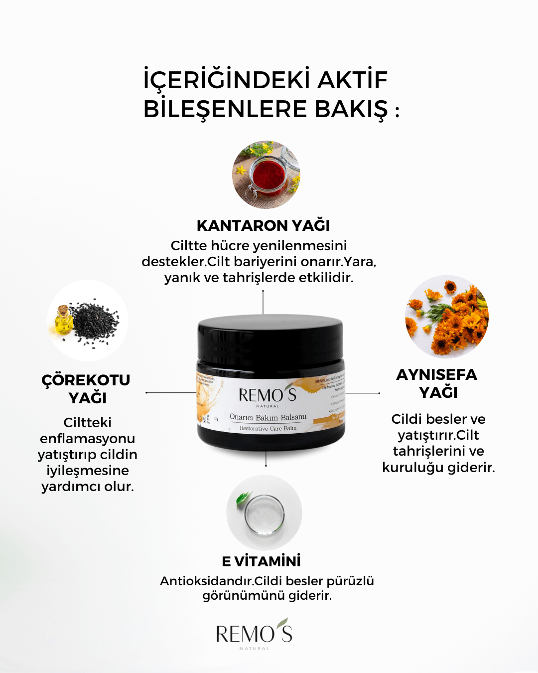 Onarıcı Bakım Balsamı( Kantaron&Aynısefa) 50 ml