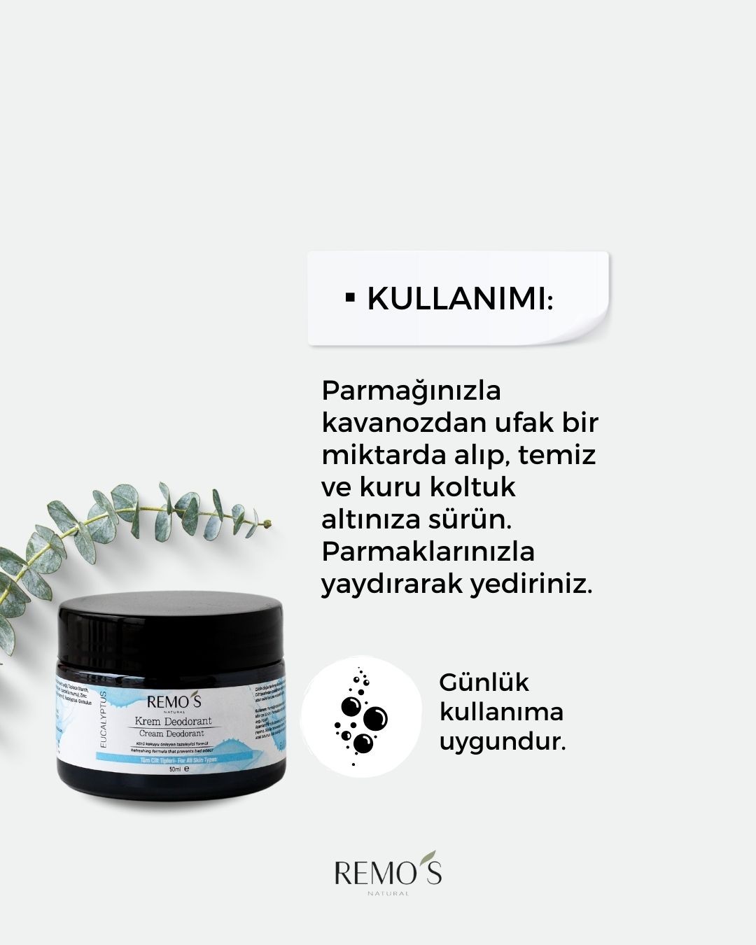 Okaliptus Krem Deodorant 50 ml 