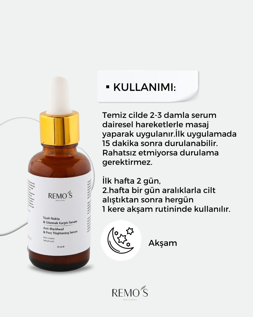 Siyah Nokta&Gözenek Karşıtı Serum(Peeling Serum) 30 ml