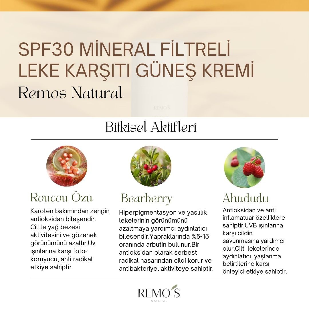 Güneş Kremi Leke Karşıtı 30 SPF 50 ml