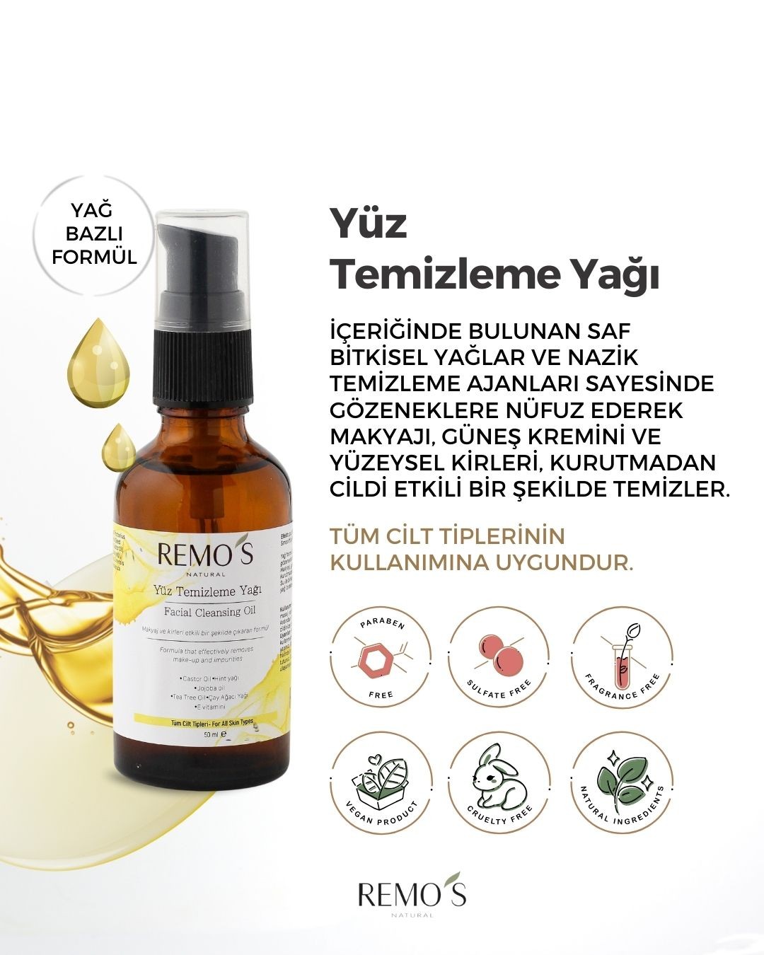 Yüz Temizleme Yağı/ Face Cleasing Oil 50 ml