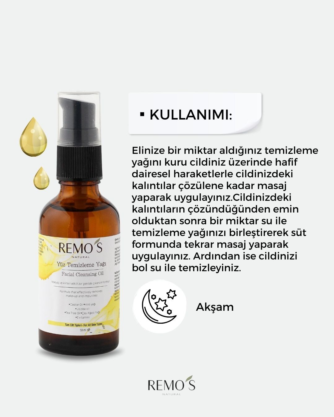 Yüz Temizleme Yağı/ Face Cleasing Oil 50 ml