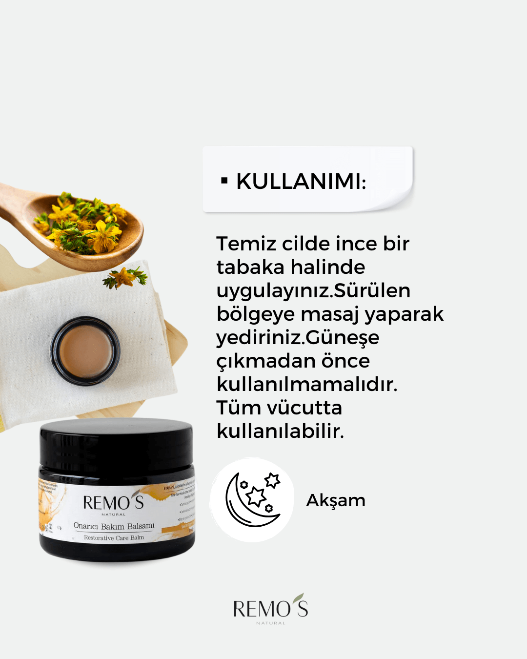 Onarıcı Bakım Balsamı( Kantaron&Aynısefa) 50 ml