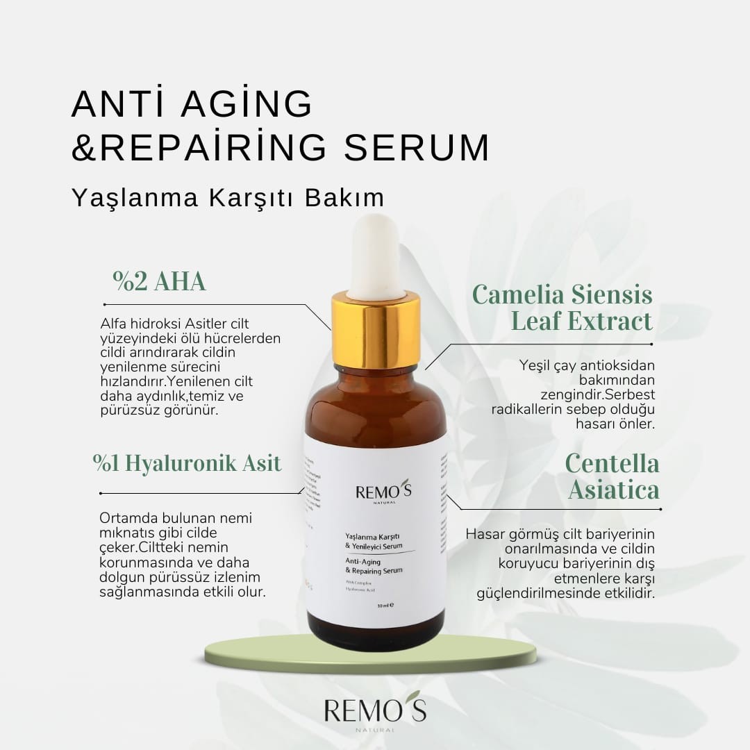 Yaşlanma Karşıtı & Yenileyici Serum/ Anti Aging & Repairing Serum 30 ml