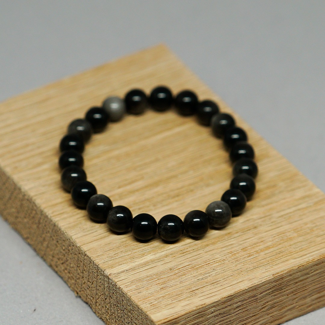 Vetus – Obsidyen Taşı Bileklik (6MM)