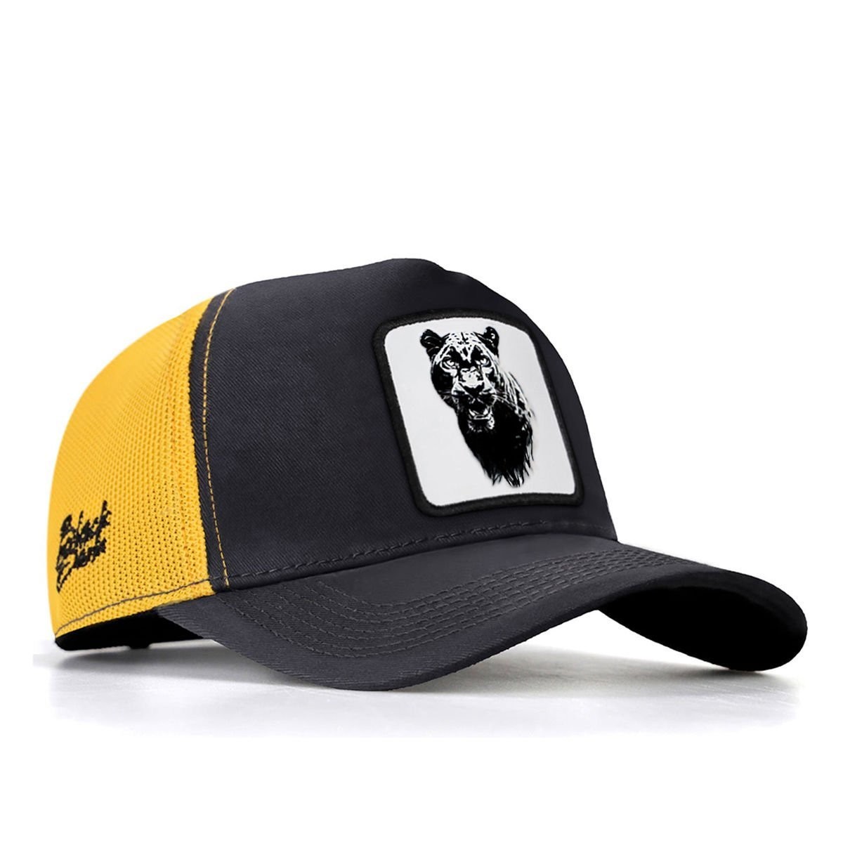 A&O X BlackBörk Trucker V1 15 Kod Logolu Antrasit-Sarı Şapka