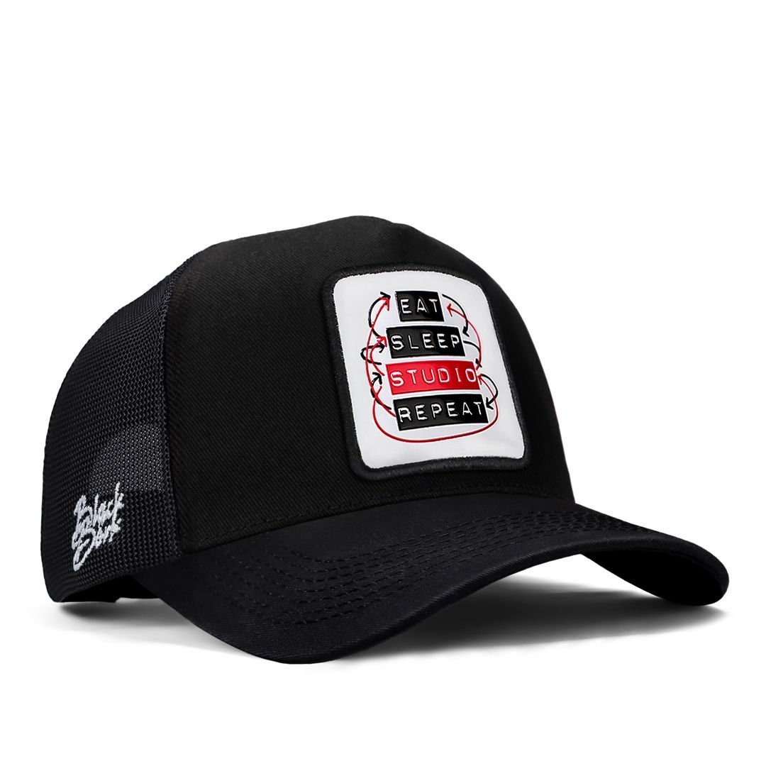 A&O X BlackBörk Trucker V1 9 Kod Logolu Siyah Şapka