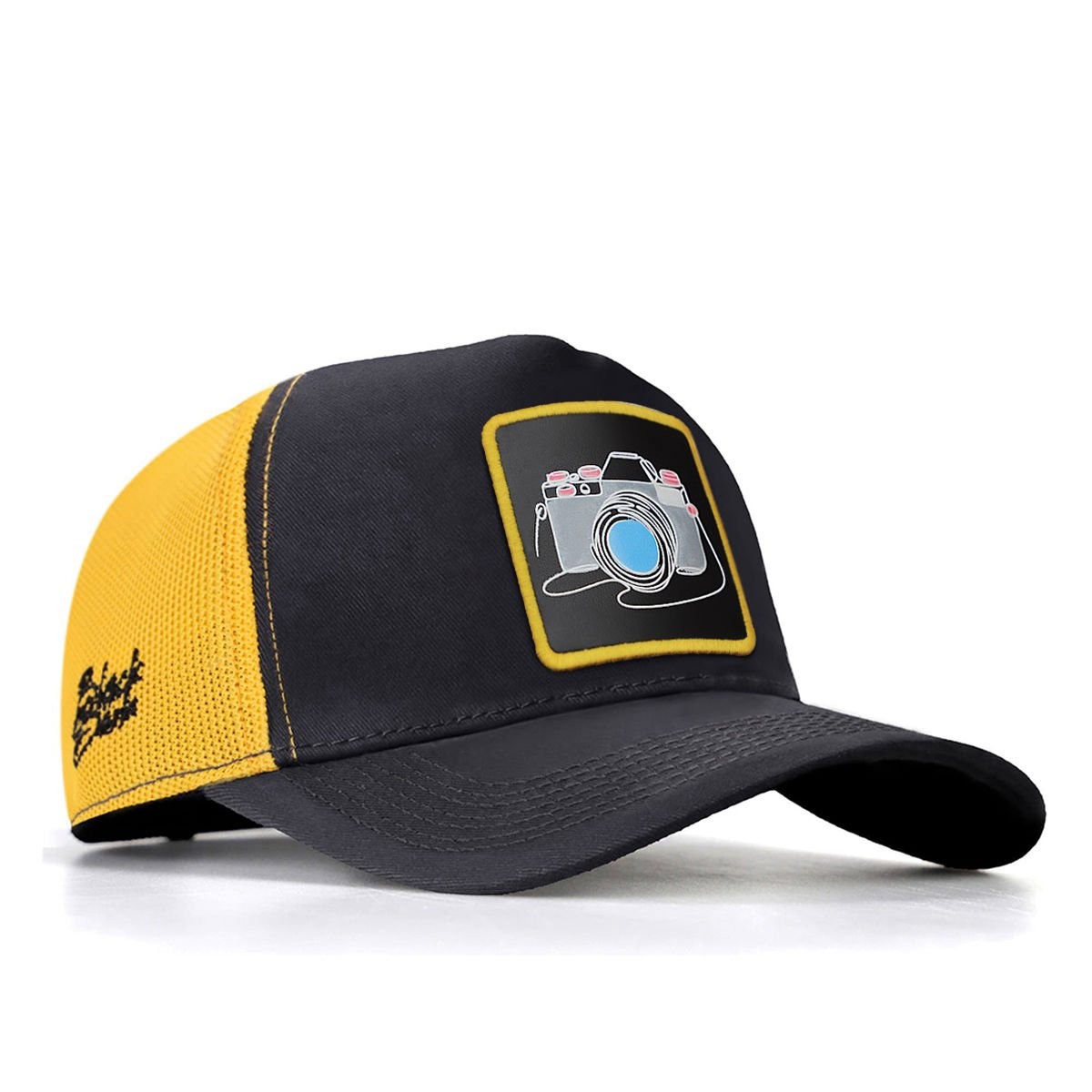 A&O X BlackBörk Trucker V1 30 Kod Logolu Antrasit-Sarı Şapka