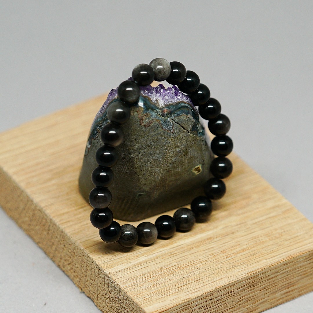 Vetus – Obsidyen Taşı Bileklik (6MM)