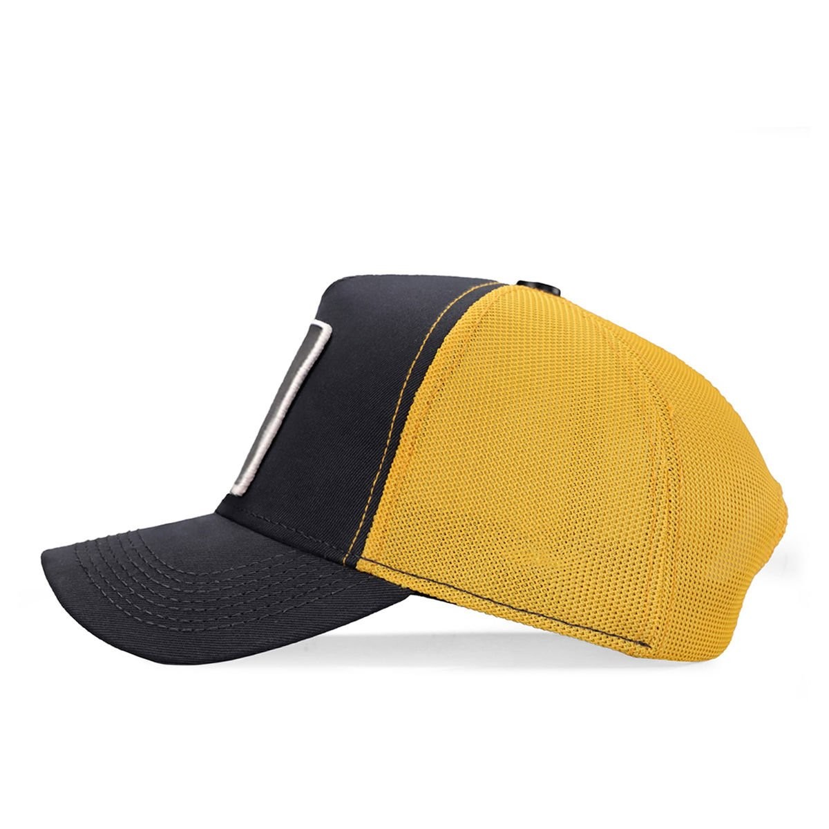 A&O X BlackBörk Trucker V1 3 Kod Logolu Antrasit-Sarı Şapka