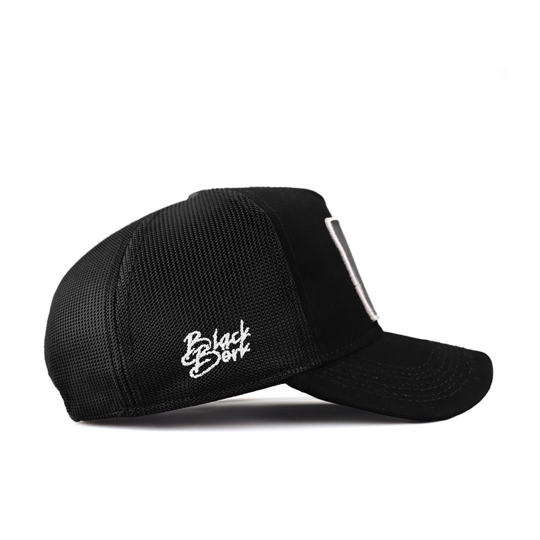 A&O X BlackBörk Trucker V1 14 Kod Logolu Siyah Şapka