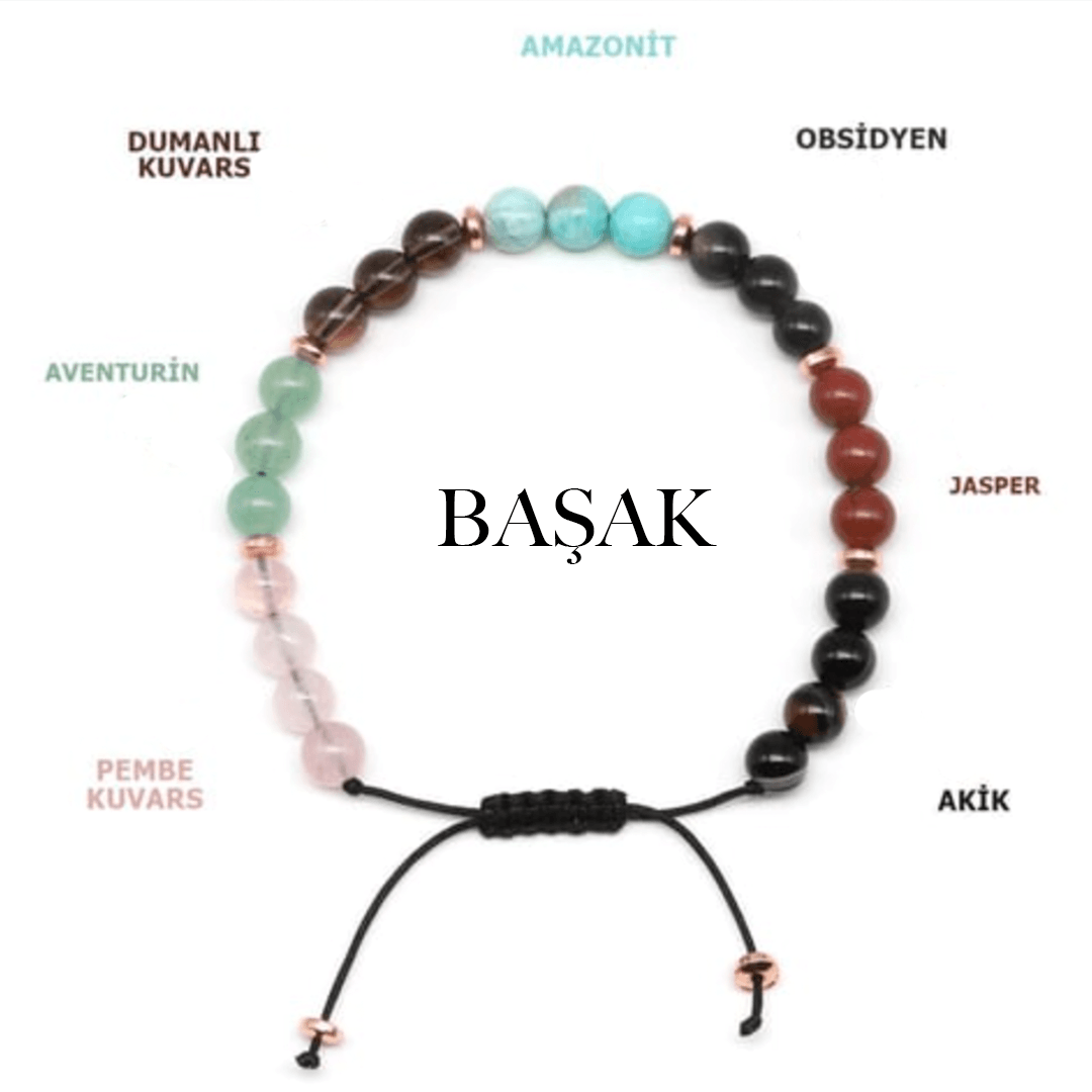 Başak Burcu Doğal Taş Bilekliği