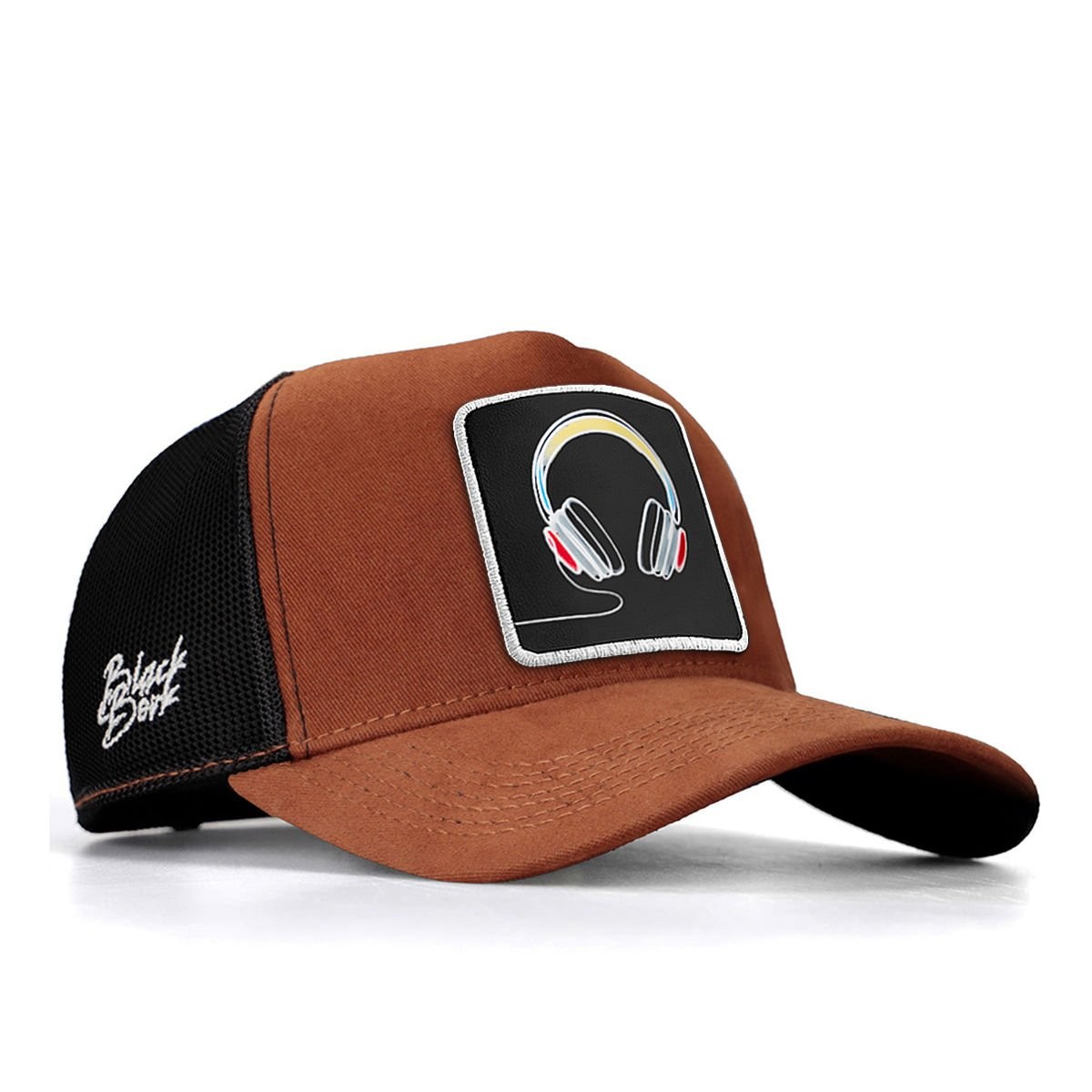 A&O X BlackBörk Trucker V1 14 Kod Logolu Camel-Siyah Şapka