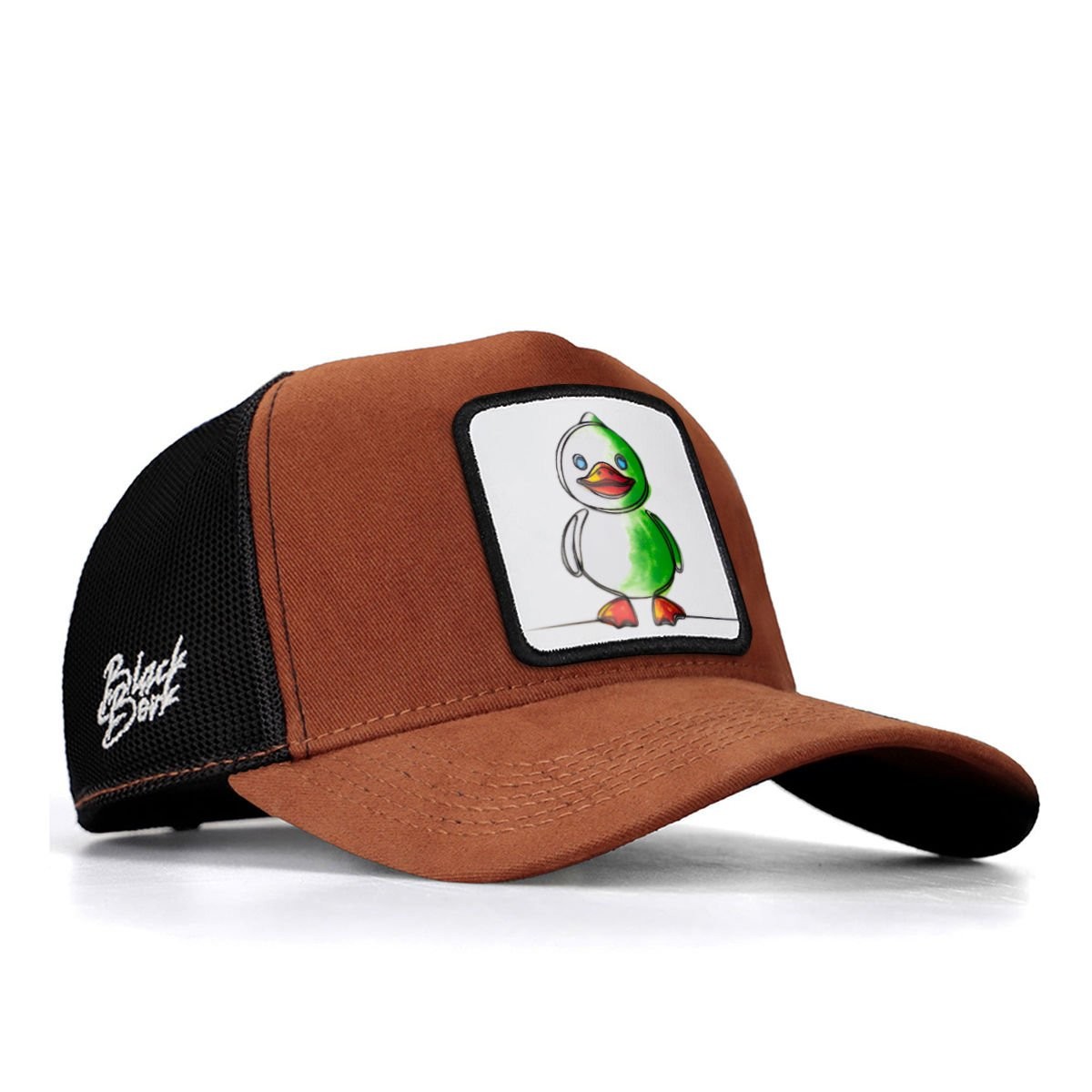 A&O X BlackBörk Trucker V1 28 Kod Logolu Camel-Siyah Şapka