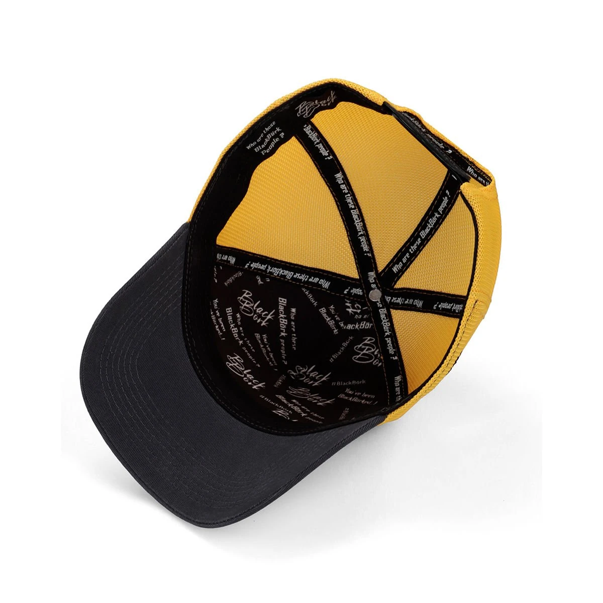A&O X BlackBörk Trucker V1 2 Kod Logolu Antrasit-Sarı Şapka
