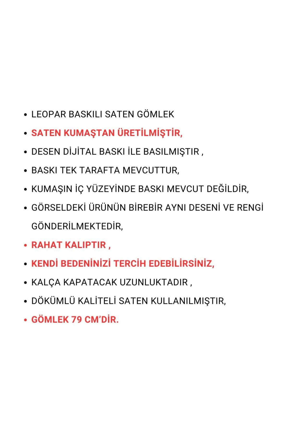 KADIN SATEN LEOPAR GÖMLEK