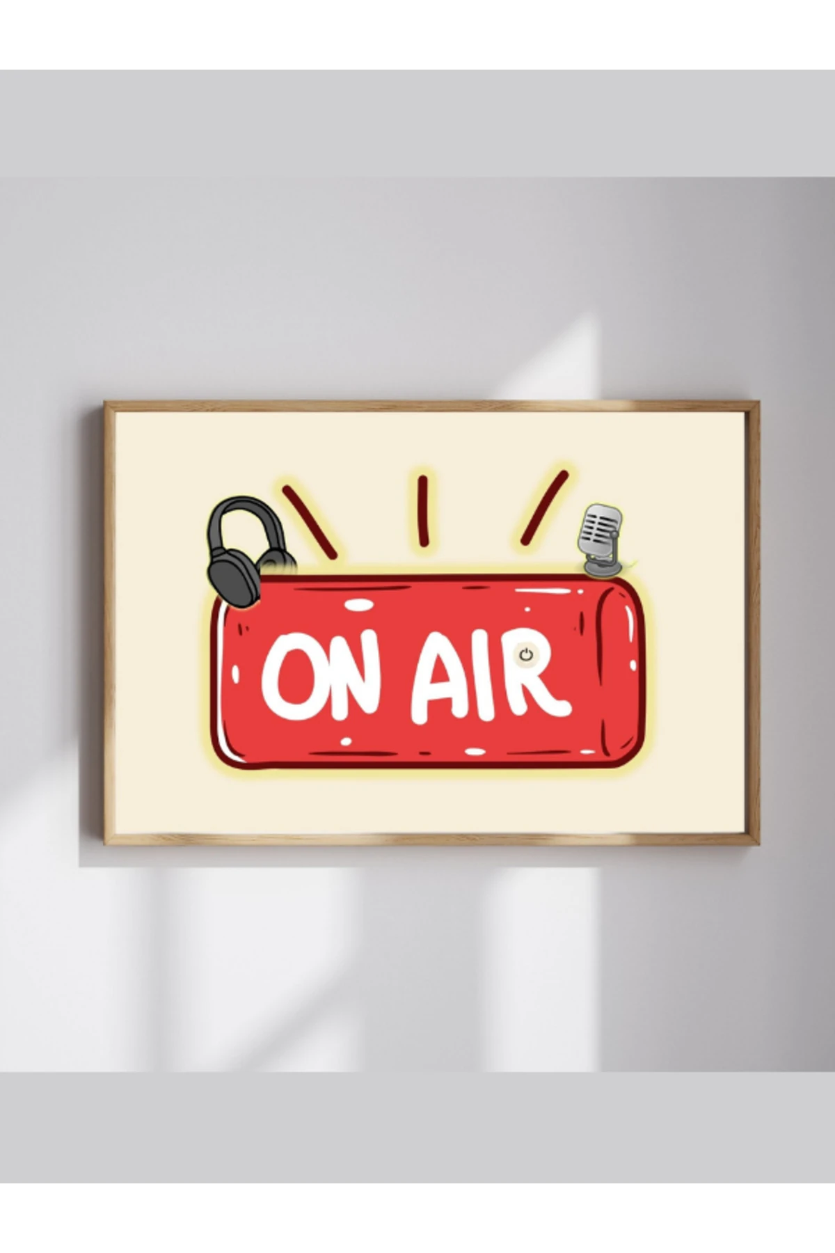 On Air - Yayında Dekoratif Çerçevesiz Duvar Tablosu (POSTER) Pinterest Ev Dekoru