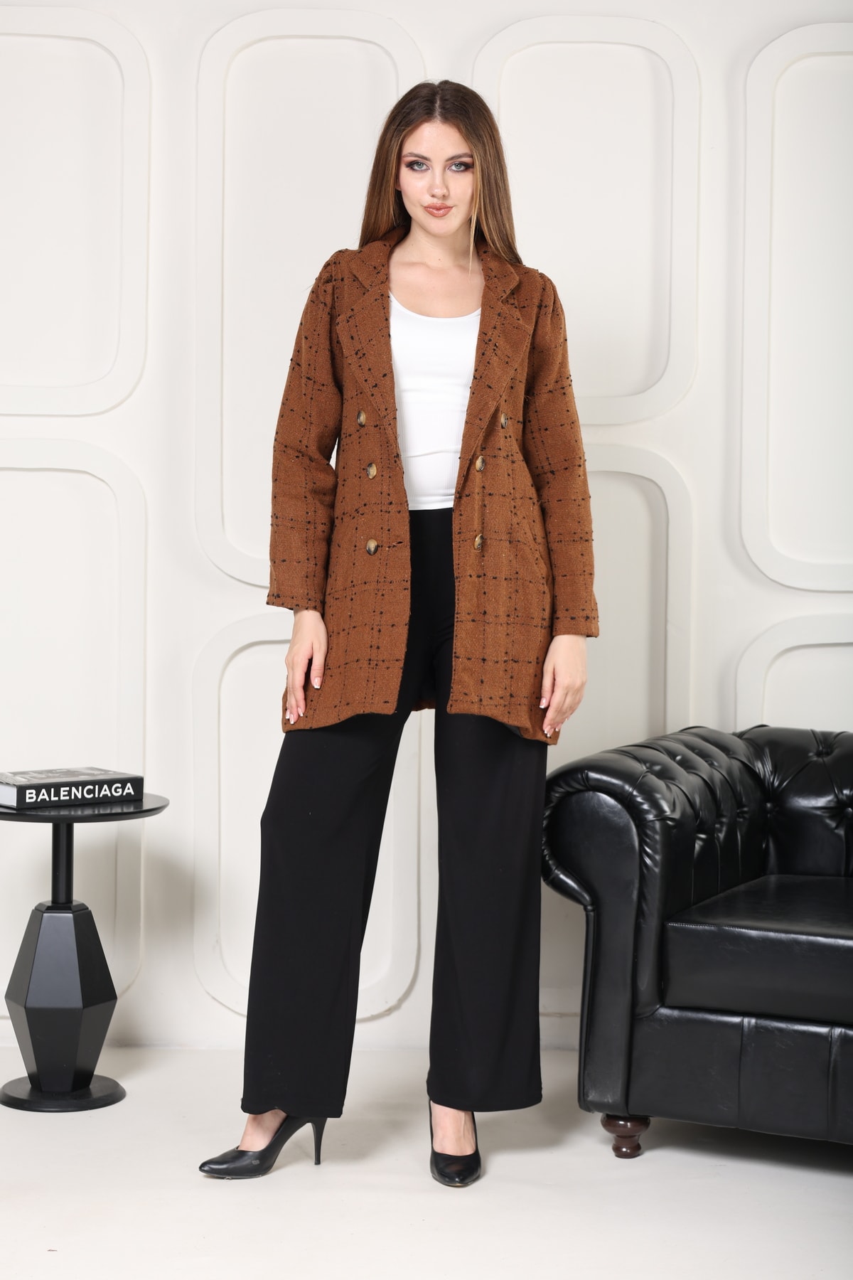 KADIN TABA BLAZER CEKET CASUAL CEKET