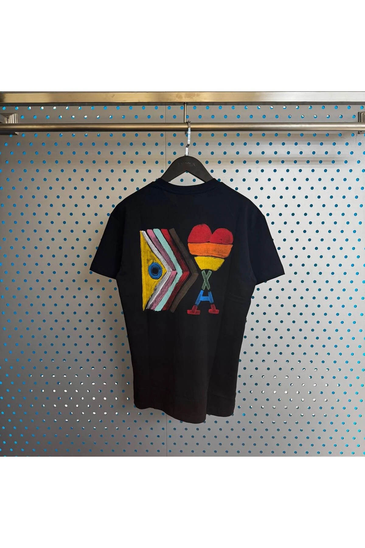 Erkek - Kadın Unisex Özel Kalp Baskı Tasarım T-shirt