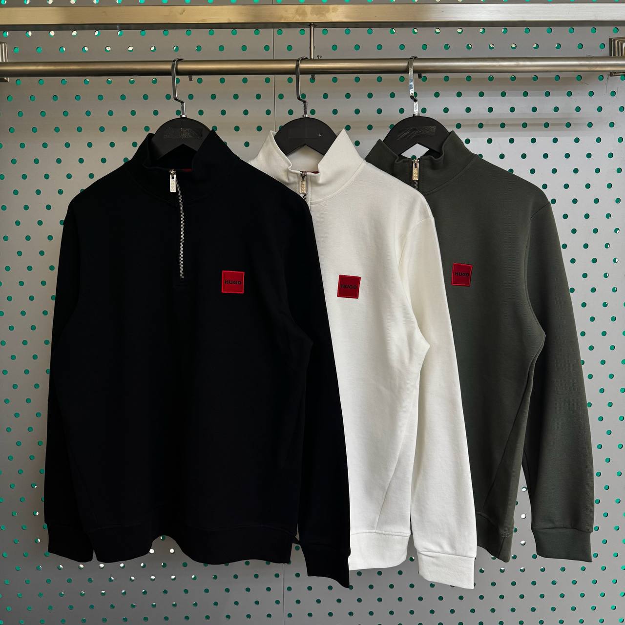 Erkek - Kadın Unisex Fermuarlı Arma Nakış Tasarım Sweatshirt (Doubleface İnterlok Pike Kumaş) 1006