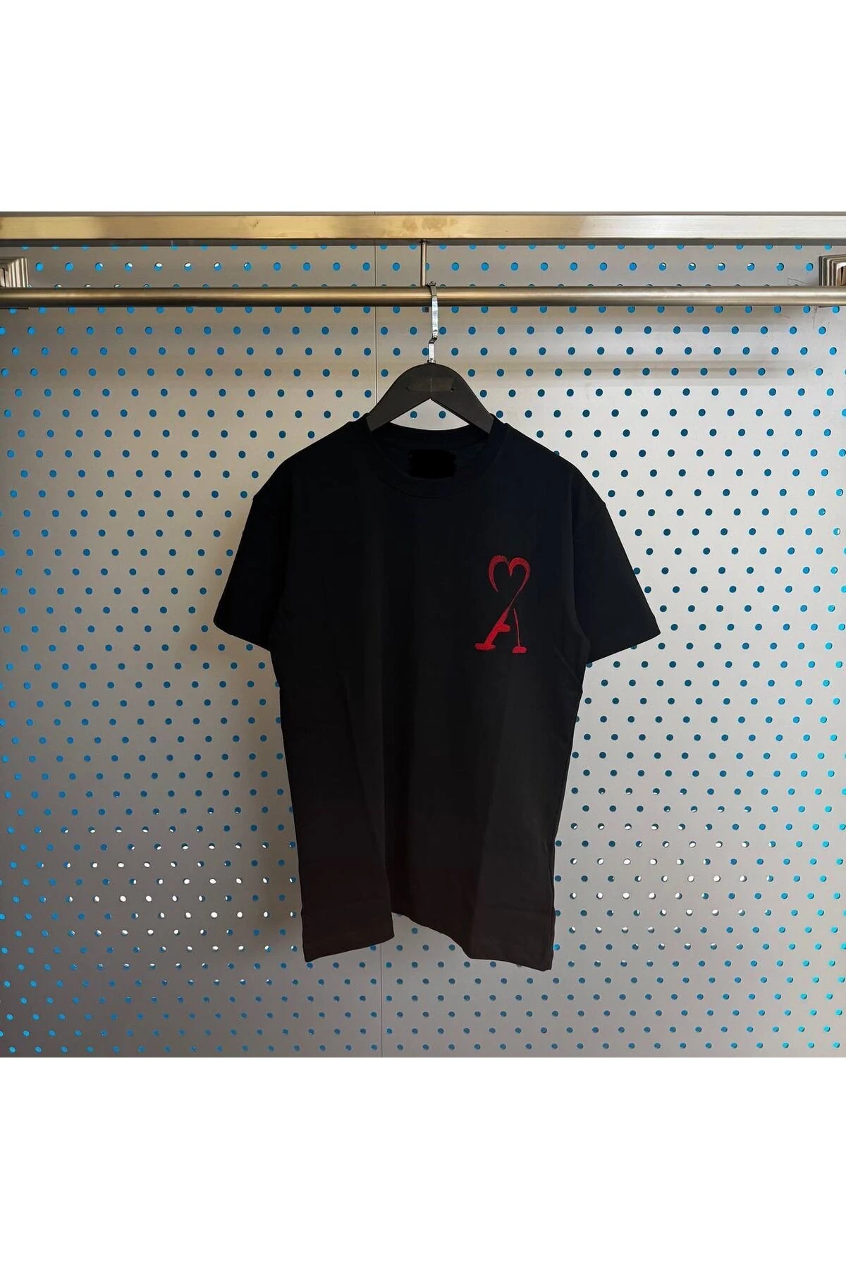 Erkek - Kadın Unisex Özel Kalp Baskı Tasarım T-shirt