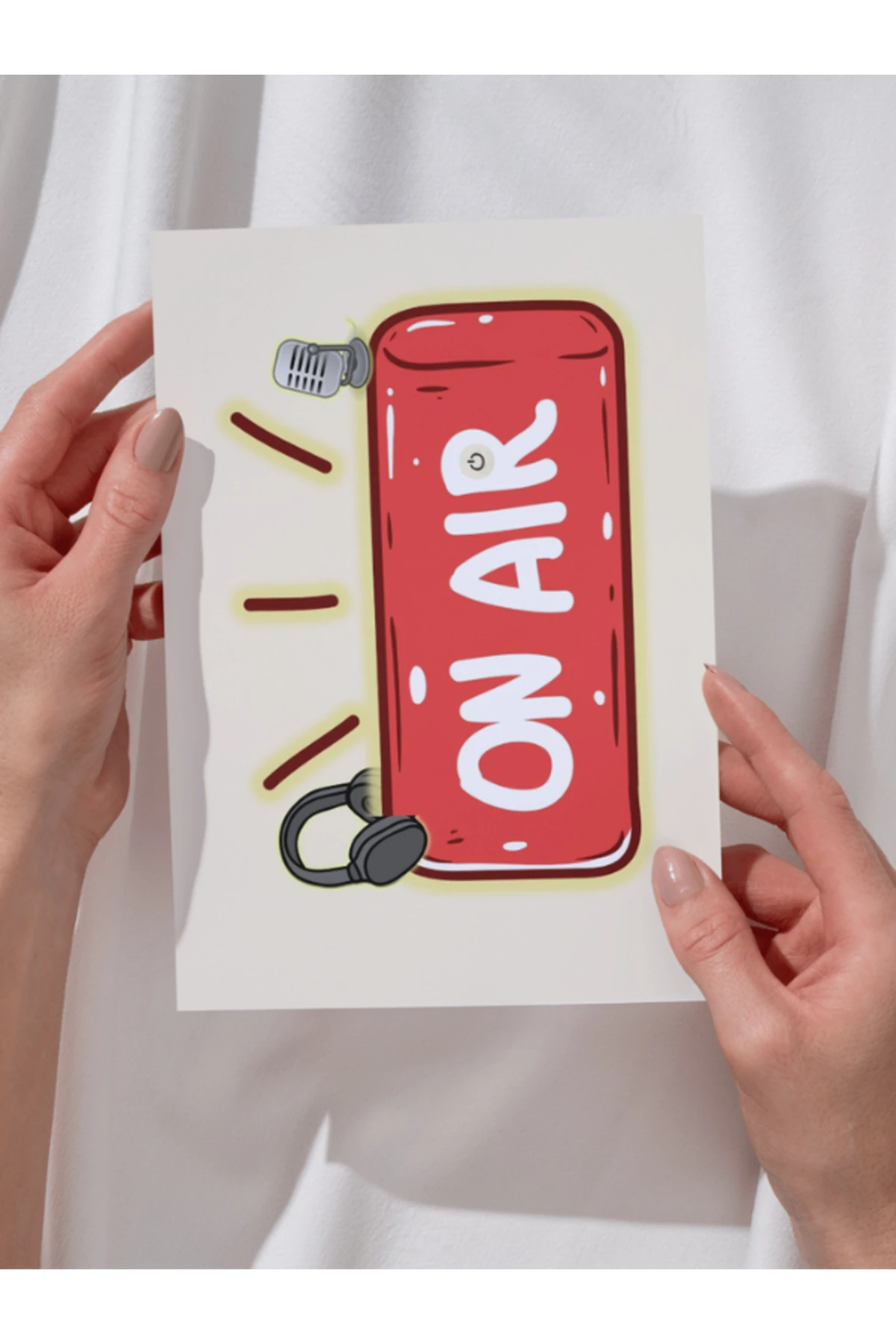 On Air - Yayında Dekoratif Çerçevesiz Duvar Tablosu (POSTER) Pinterest Ev Dekoru