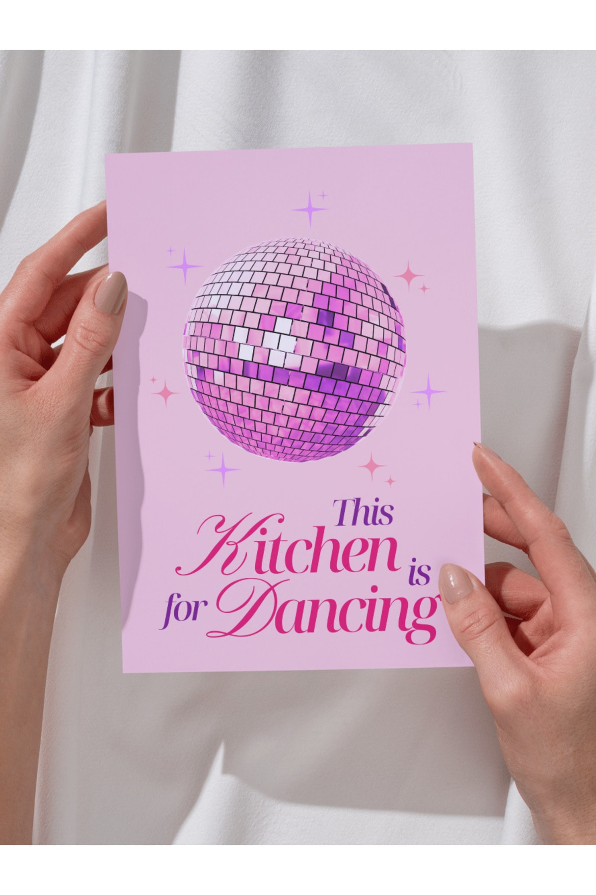 This Kitchen Is For Dancing Tasarım Dekoratif Çerçevesiz Duvar Tablosu (POSTER)