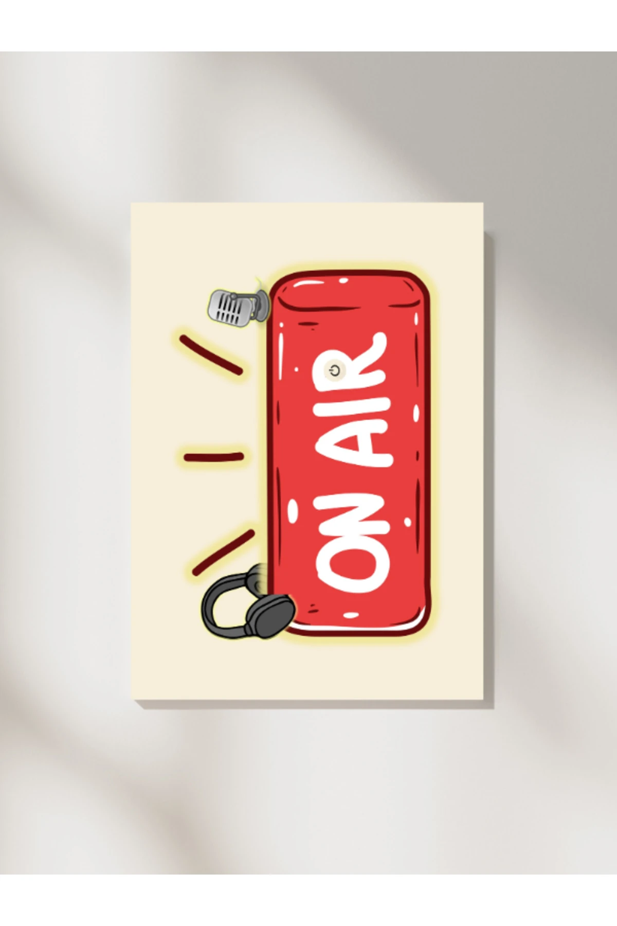 On Air - Yayında Dekoratif Çerçevesiz Duvar Tablosu (POSTER) Pinterest Ev Dekoru