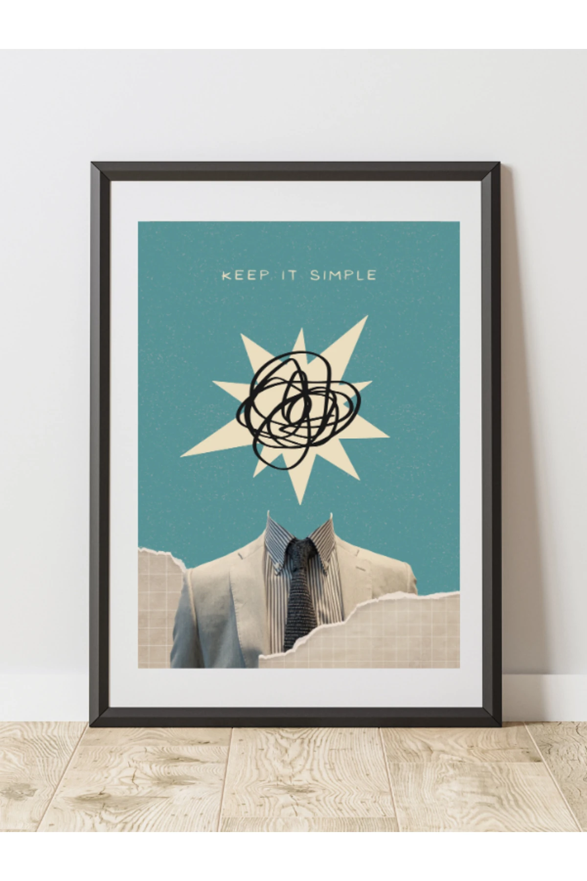 Keep It Simple Pinterest Dekoratif Çerçevesiz Duvar Tablosu (POSTER)