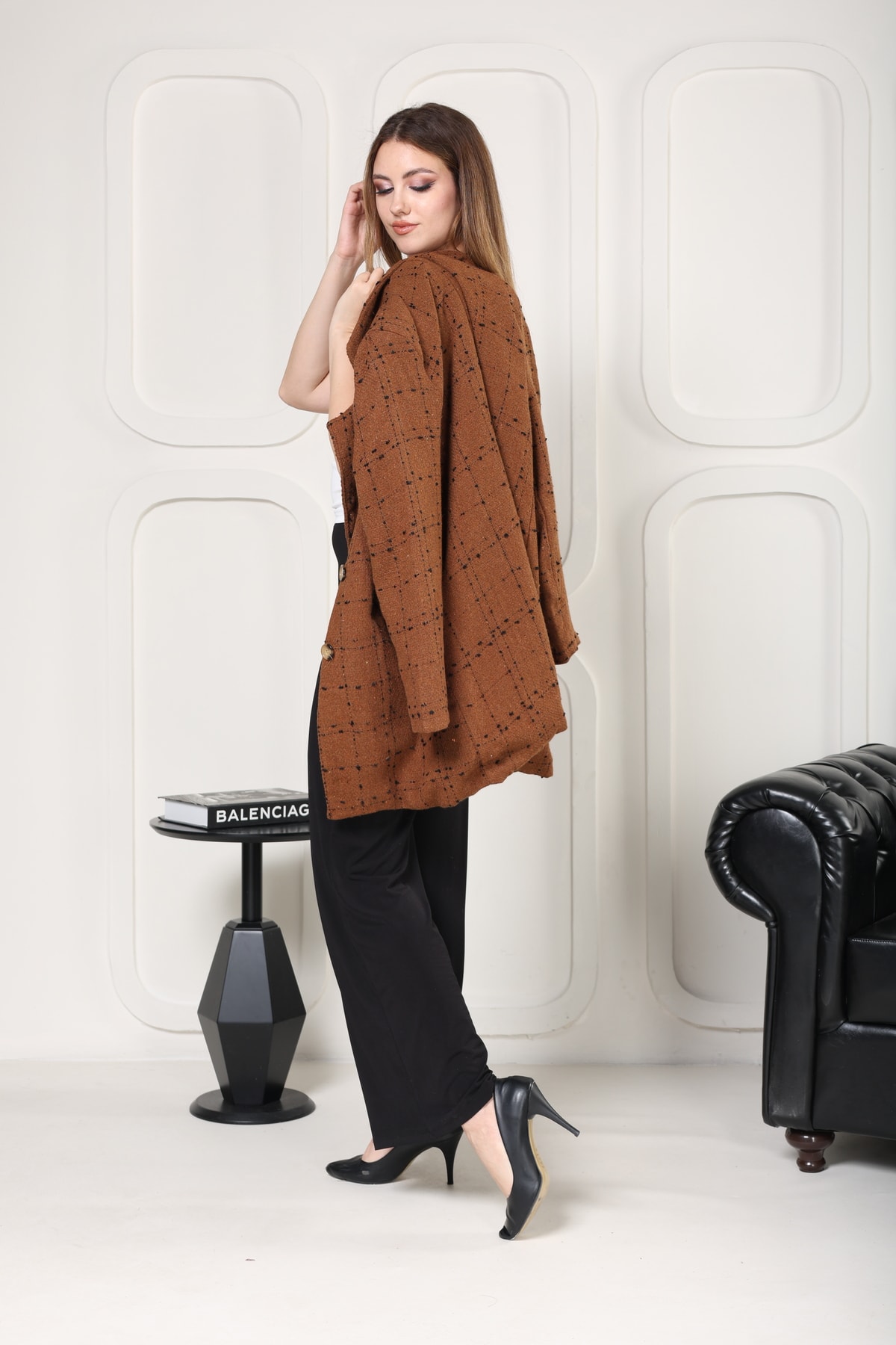KADIN TABA BLAZER CEKET CASUAL CEKET