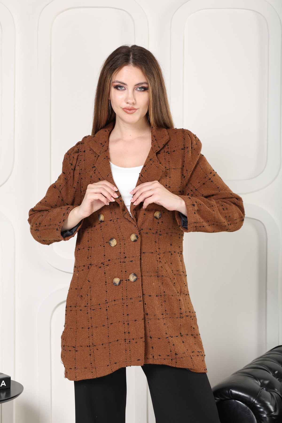 KADIN TABA BLAZER CEKET CASUAL CEKET