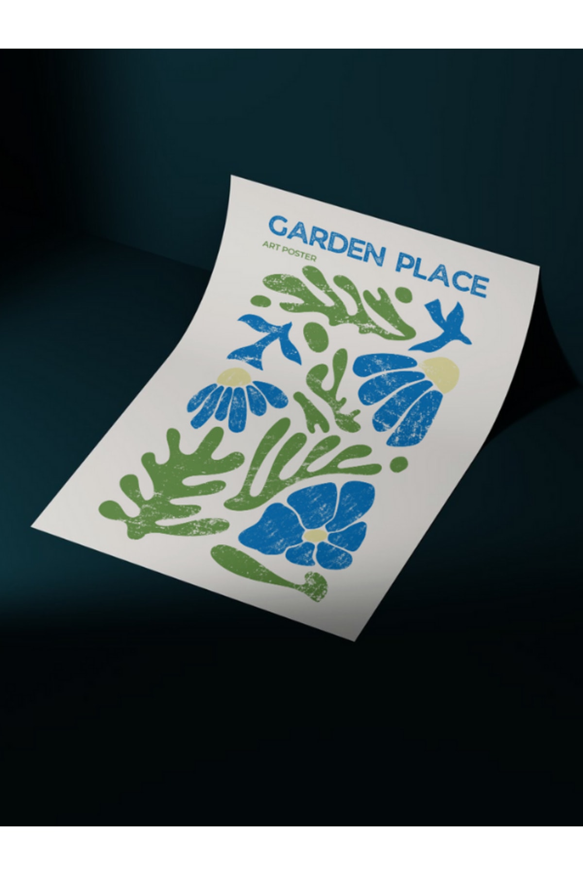 Pinterest Garden Place İlüstrasyon Tasarım Çerçevesiz Tablo (Poster)