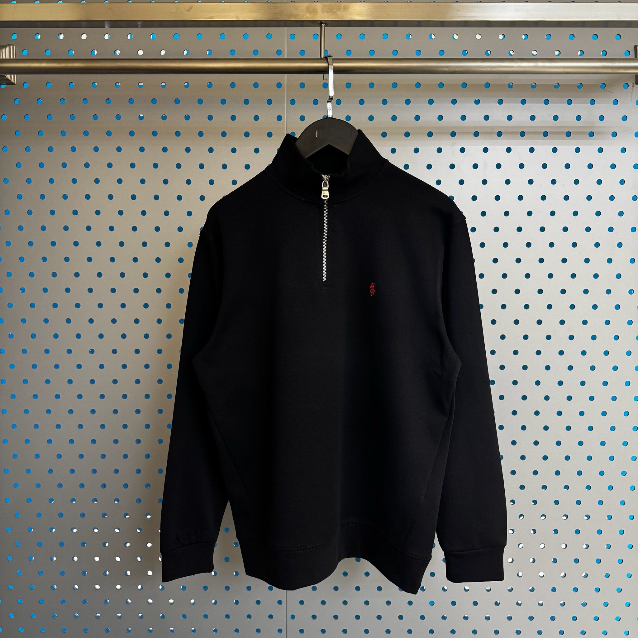 Erkek - Kadın Unisex Fermuarlı Nakış Tasarım Sweatshirt (Doubleface İnterlok Kumaş) 1003 - Siyah