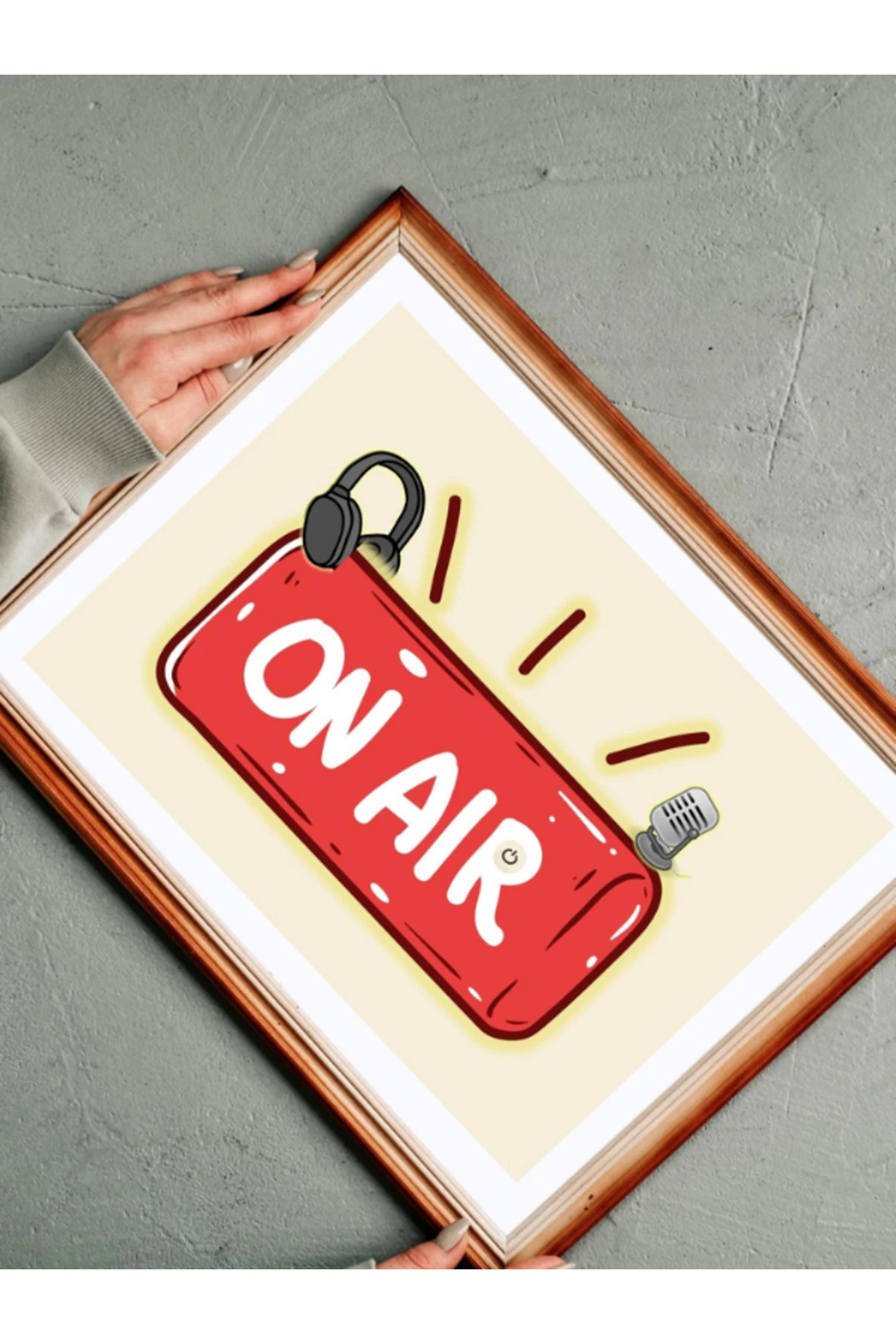 On Air - Yayında Dekoratif Çerçevesiz Duvar Tablosu (POSTER) Pinterest Ev Dekoru