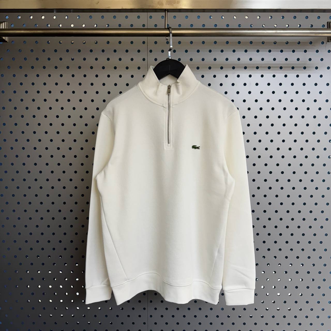 Erkek - Kadın Unisex Fermuarlı Nakış Tasarım Sweatshirt (Doubleface İnterlok Pike Kumaş) 1007 - ekru