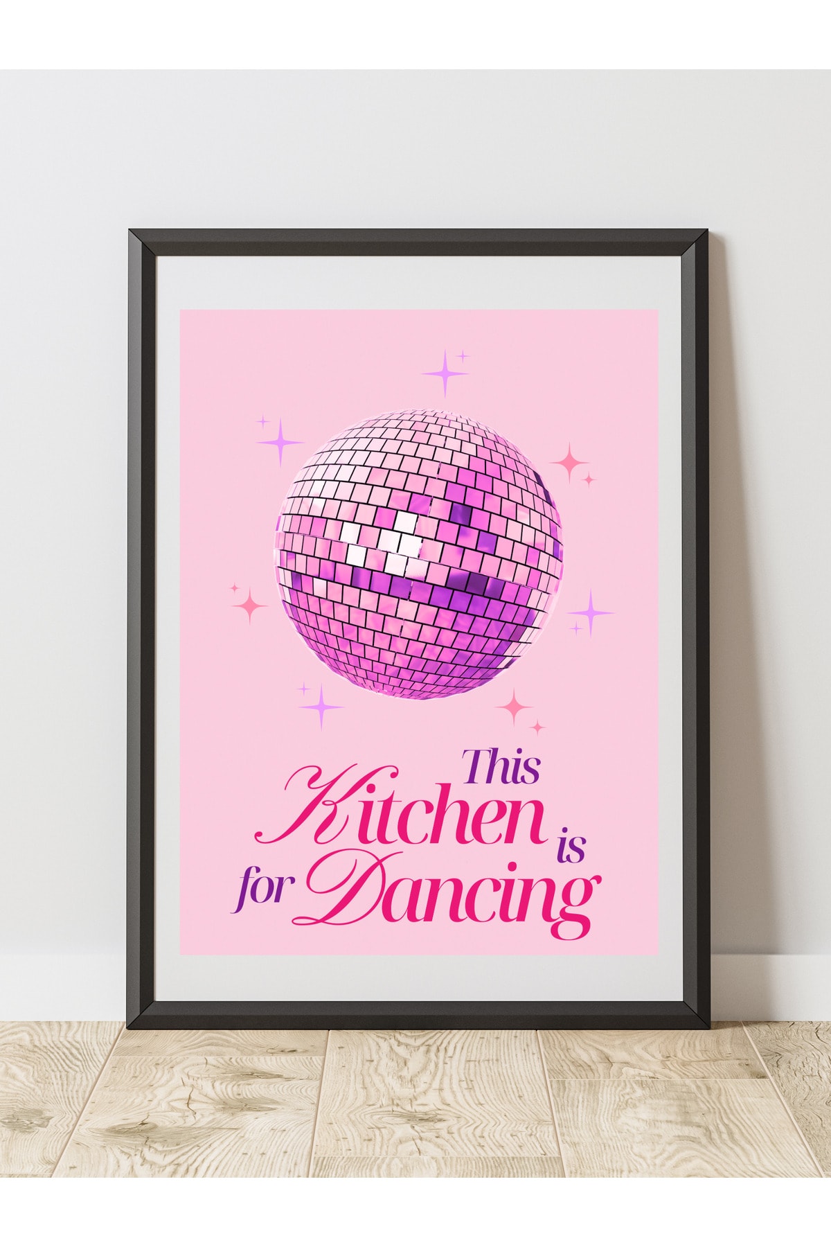 This Kitchen Is For Dancing Tasarım Dekoratif Çerçevesiz Duvar Tablosu (POSTER)