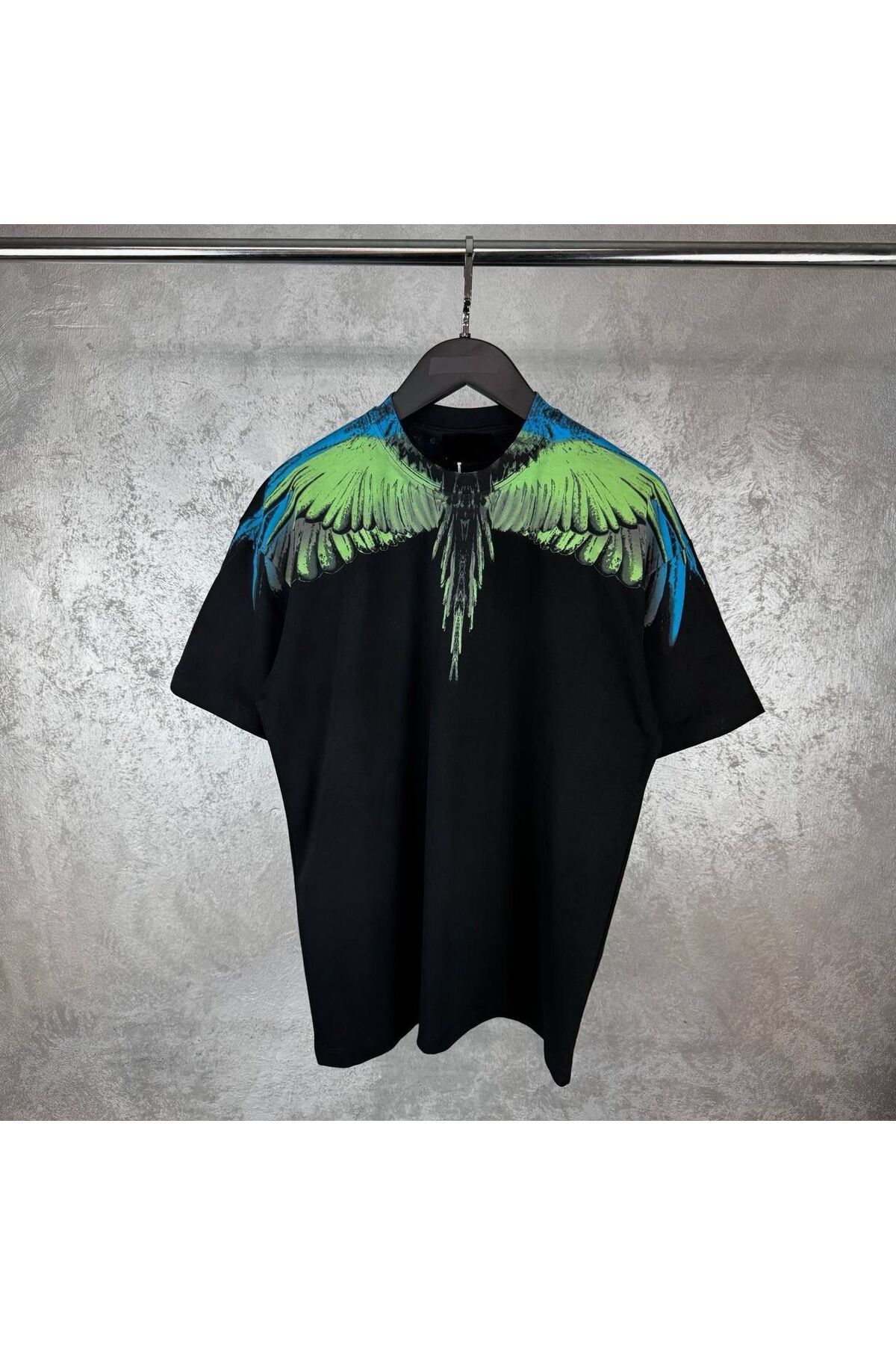 Erkek - Kadın Unisex Özel Ön-Arka Baskı Tasarım T-shirt - Siyah