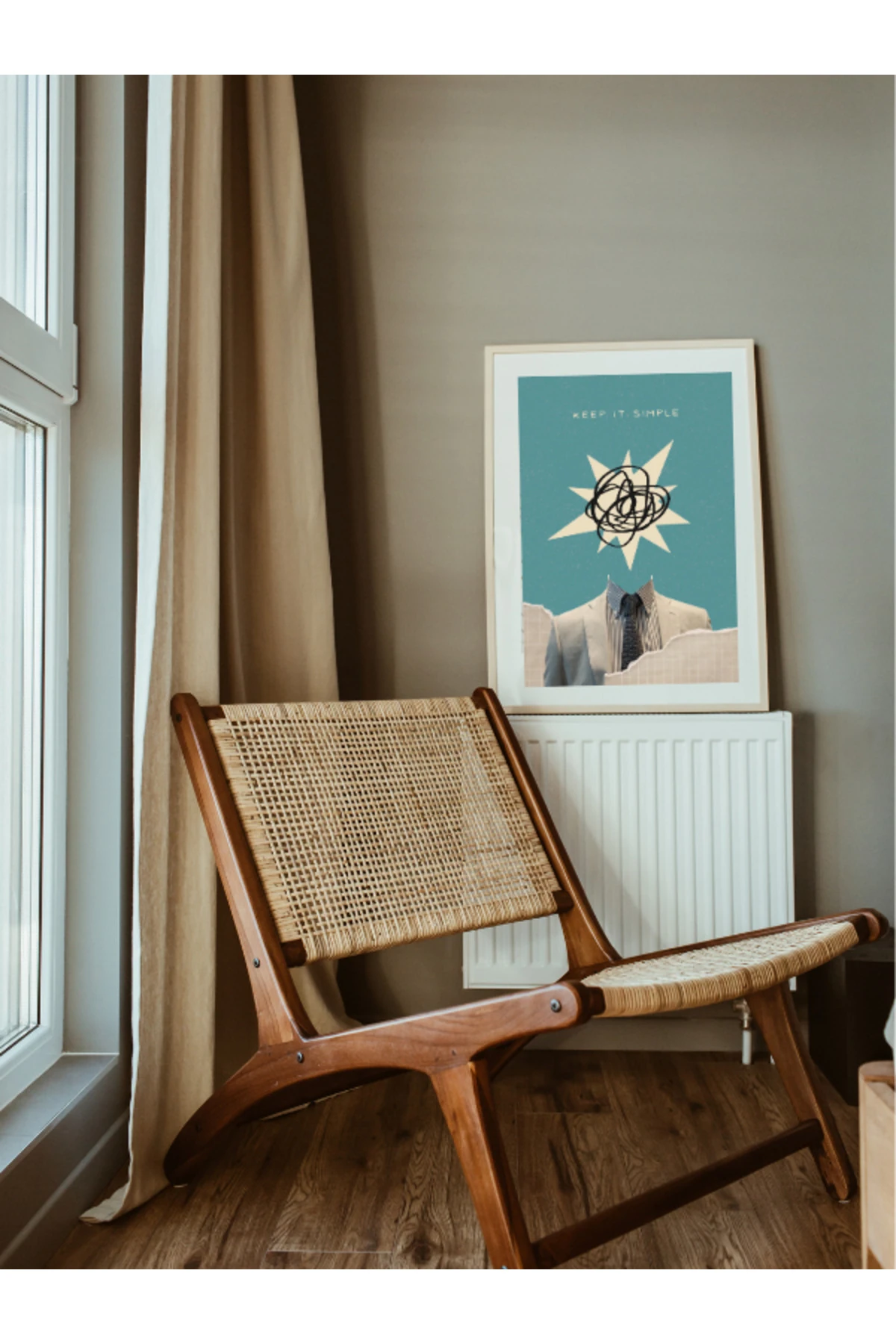 Keep It Simple Pinterest Dekoratif Çerçevesiz Duvar Tablosu (POSTER)