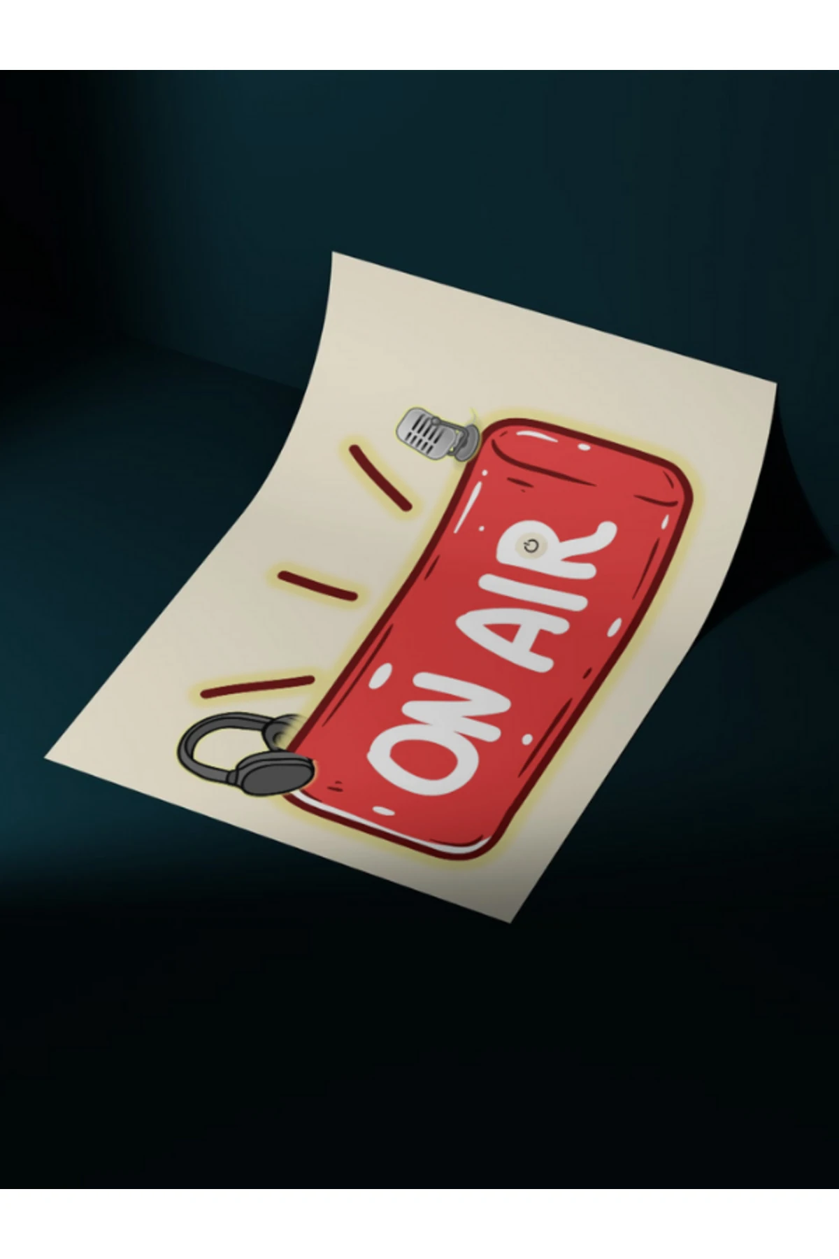 On Air - Yayında Dekoratif Çerçevesiz Duvar Tablosu (POSTER) Pinterest Ev Dekoru