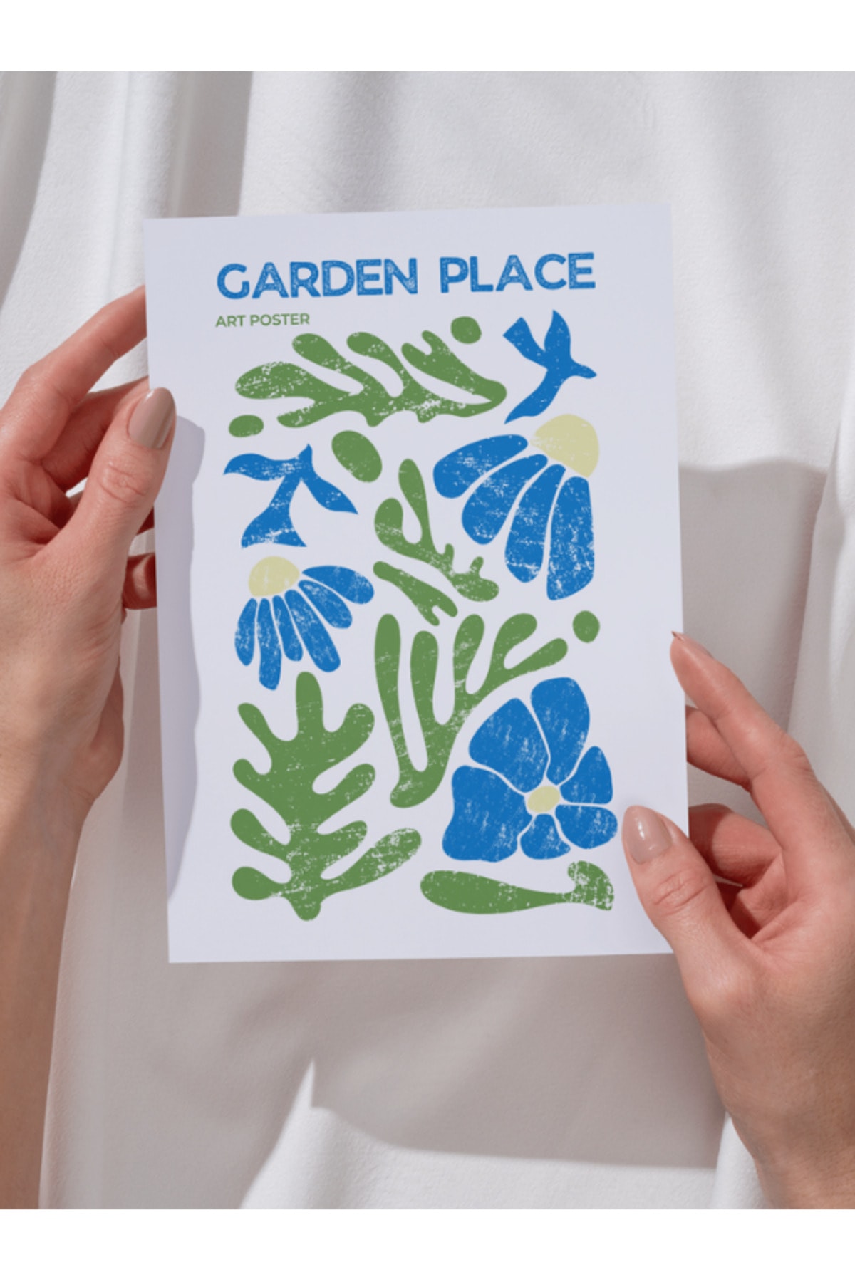 Pinterest Garden Place İlüstrasyon Tasarım Çerçevesiz Tablo (Poster)