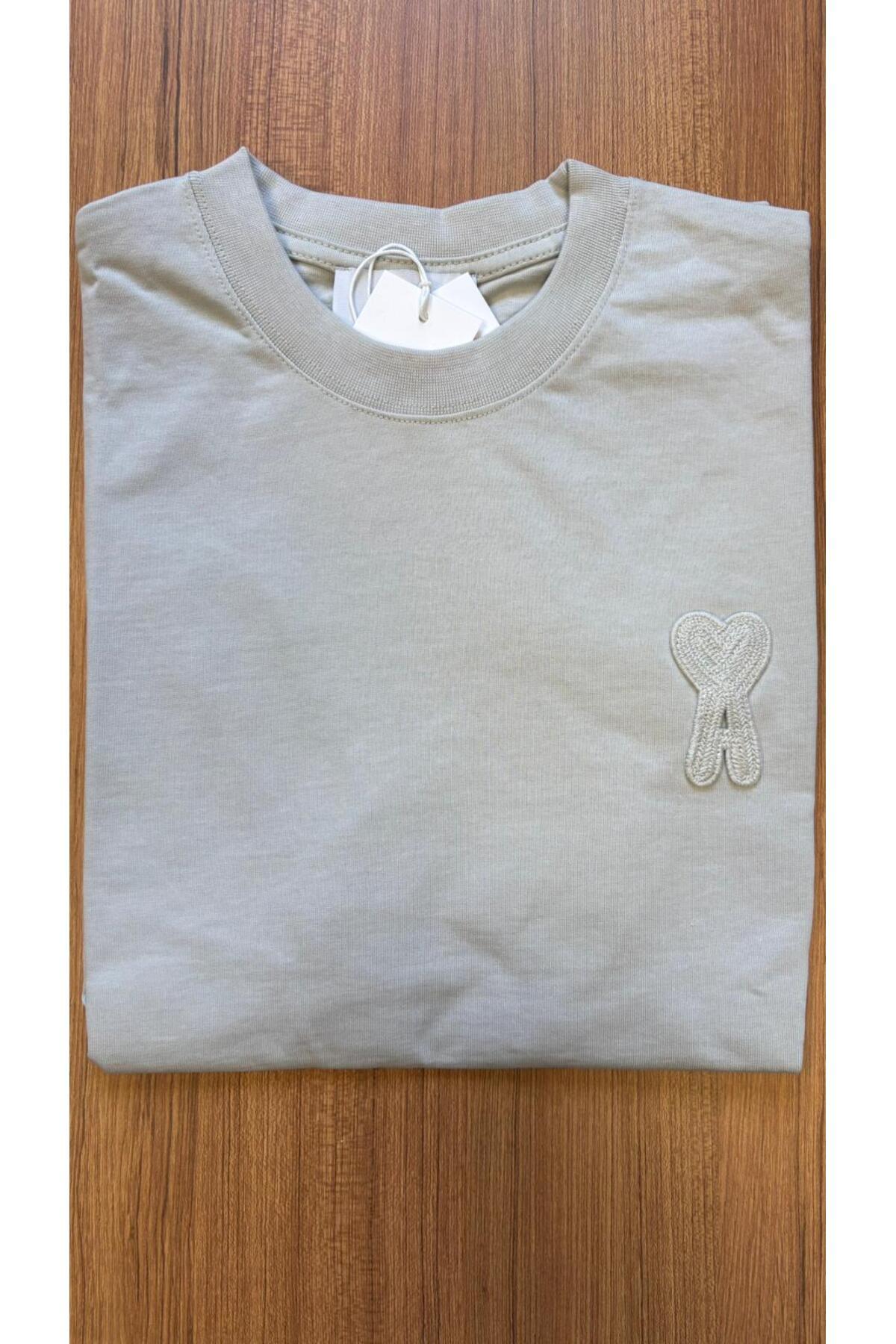 Erkek - Kadın Unisex "A" Özel Nakış Tasarım T-shirt