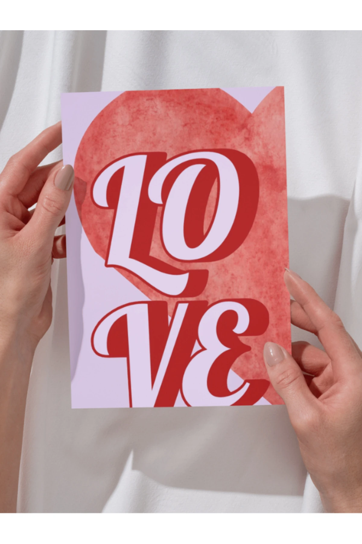 Love - Aşk Dekoratif Çerçevesiz Duvar Tablosu (POSTER) Pinterest Ev Dekoru