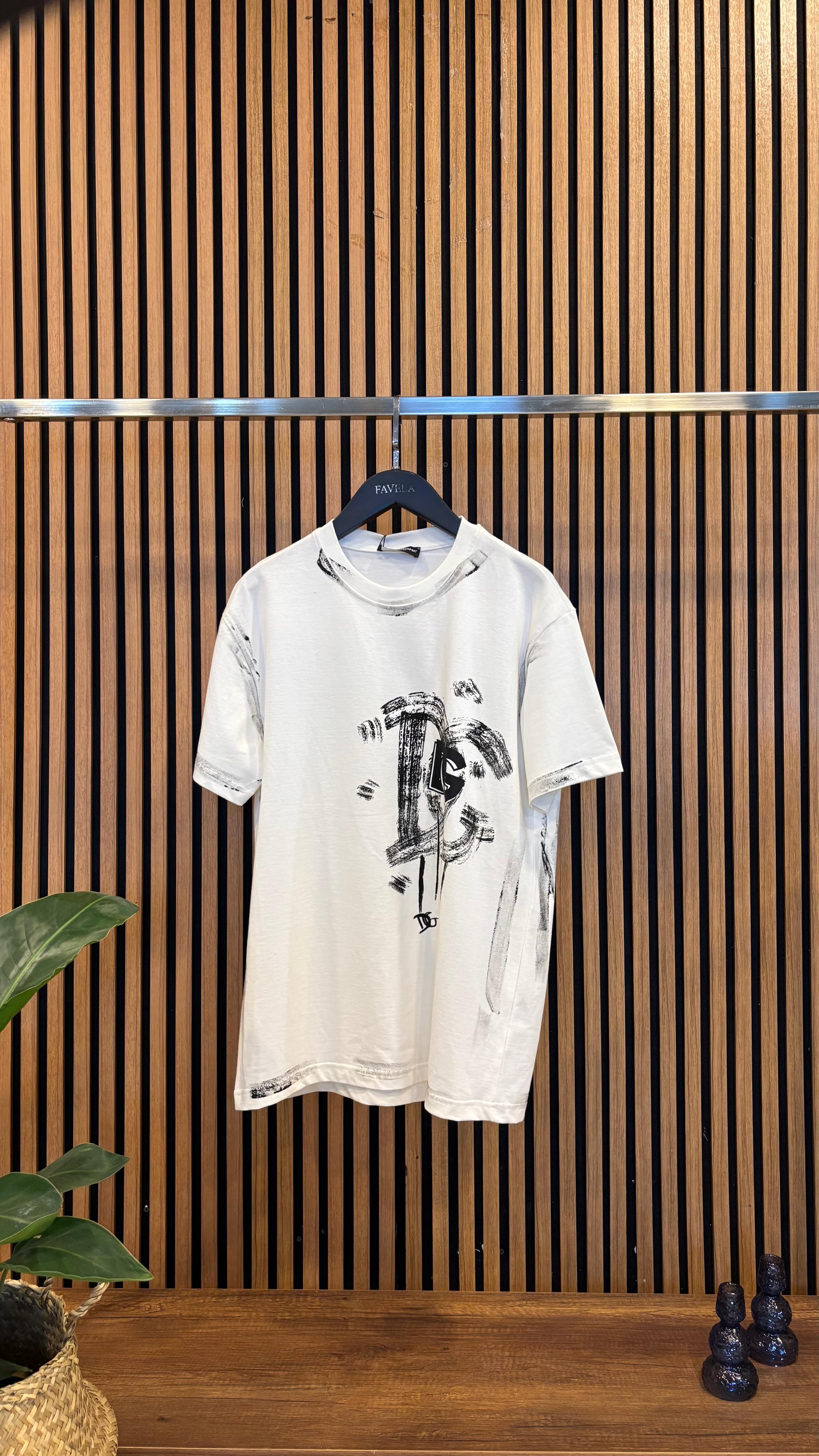 Erkek - Kadın Unisex Ön Arka Özel Baskı Tasarım T-shirt (DG-SZR) - Beyaz