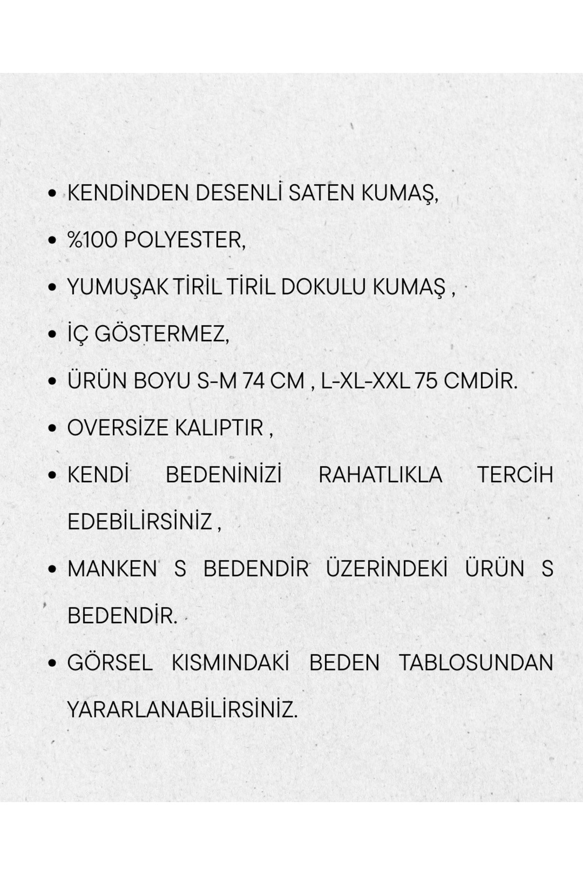 Saten Kendinden Desenli Kadın Gömlek