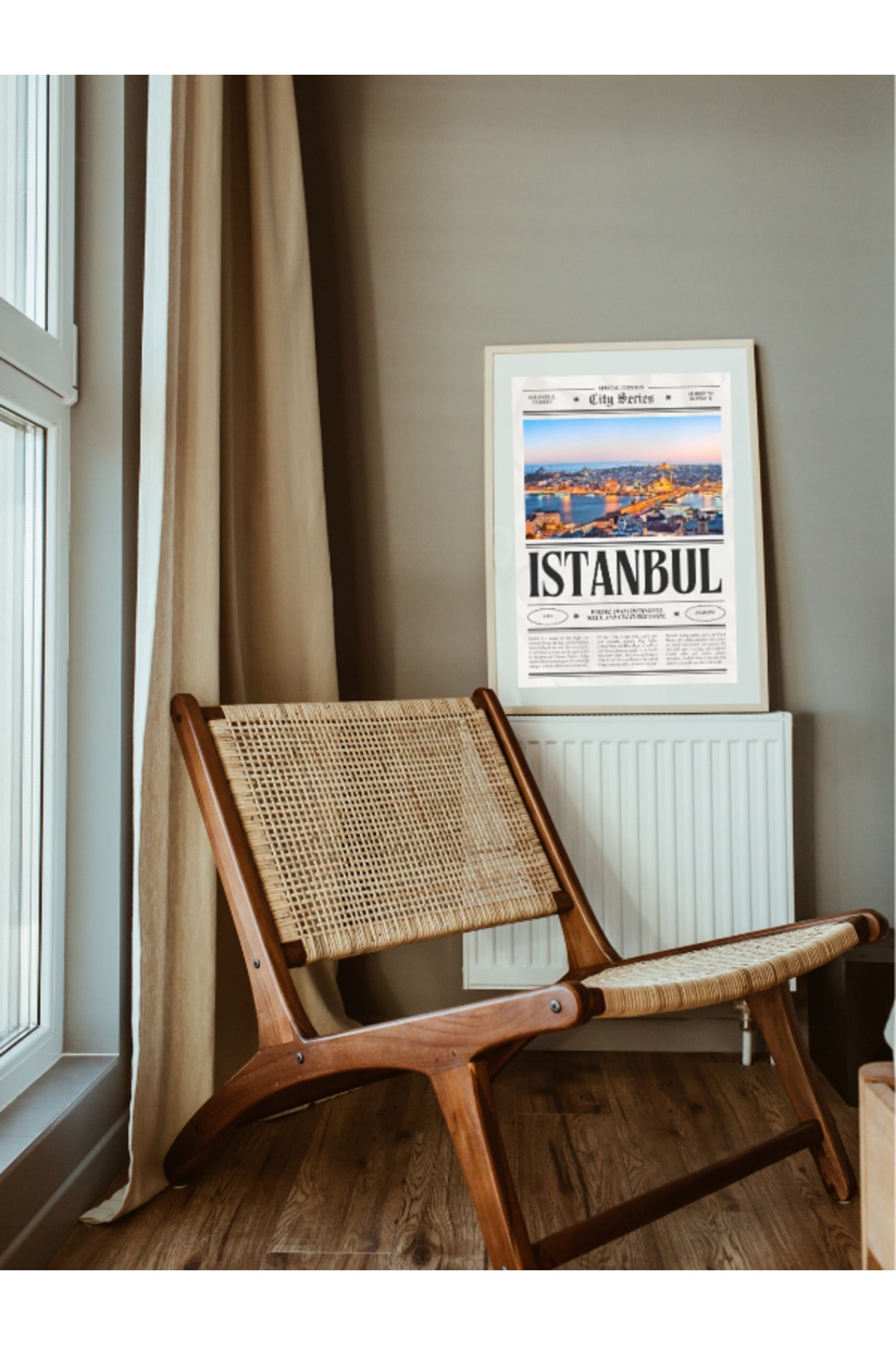 İstanbul Gazetesi Dekoratif Çerçevesiz Duvar Tablosu Pinterest Tasarım (POSTER)