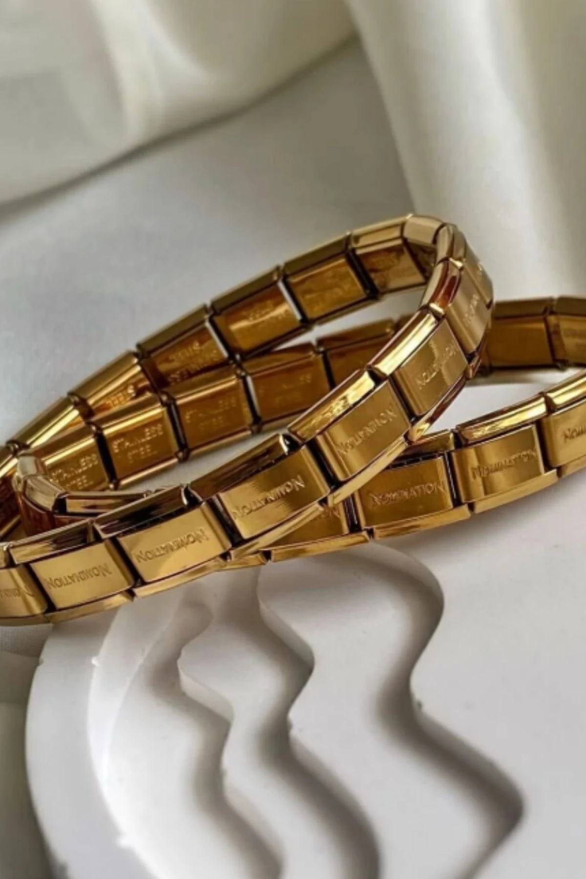 ÇELİK İTALYAN CHARM UNİSEX GOLD BİLEKLİK CHRM-BLK-GLD