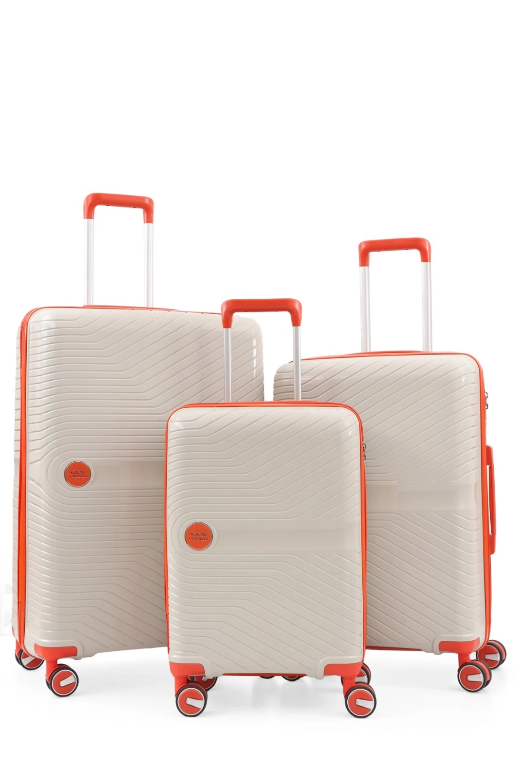 ÇÇS 5239 UNİSEX BÜYÜK, ORTA ve KABİN BOY 3'LÜ VALİZ SET